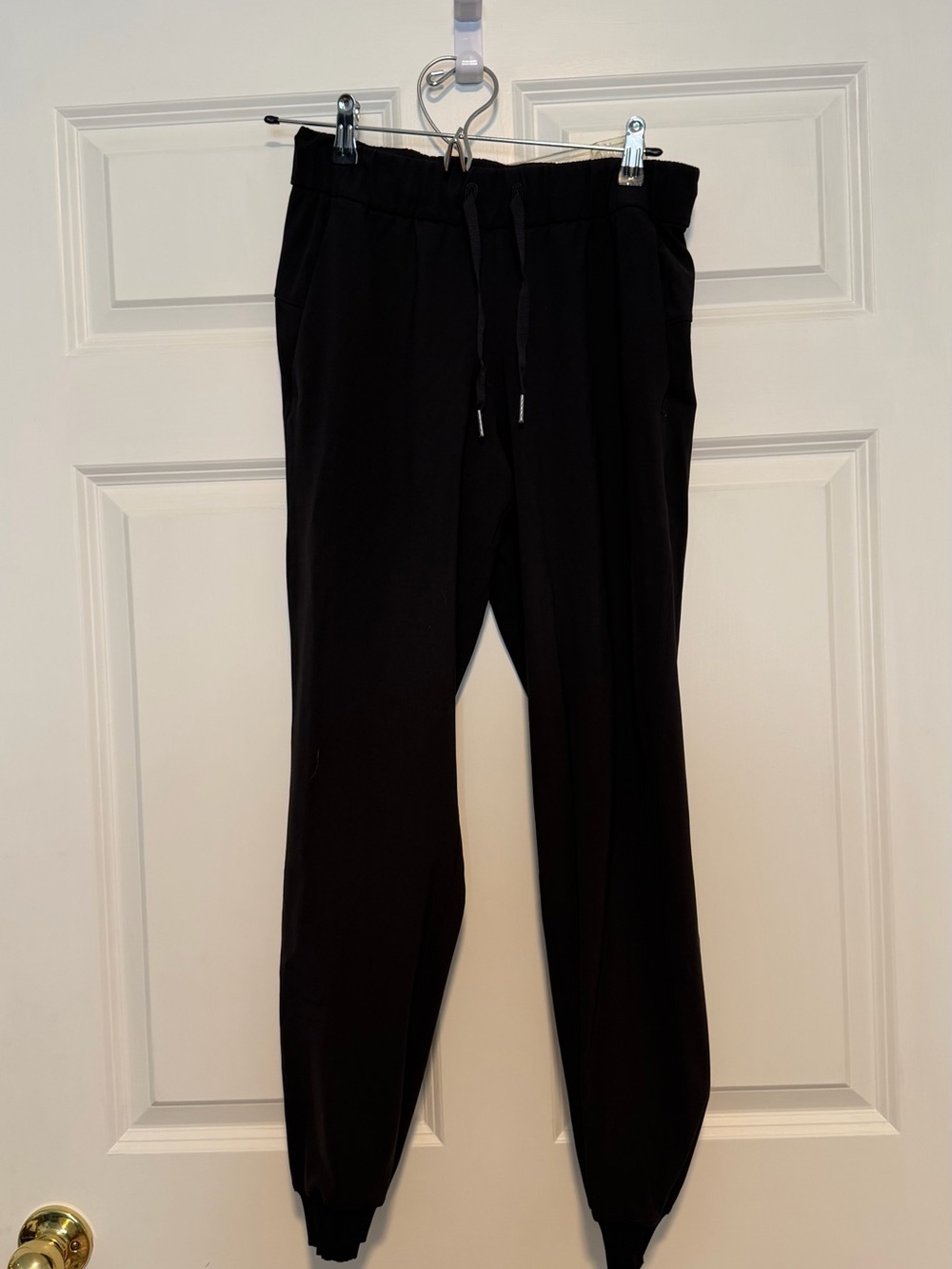 lululemon athletica Black Track Joggers with Drawstring Waist